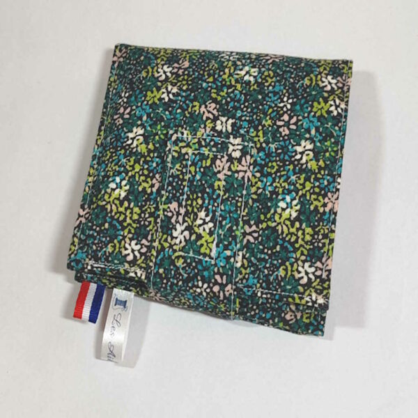 Etui mouchoirs fermé format pocket motif champêtre