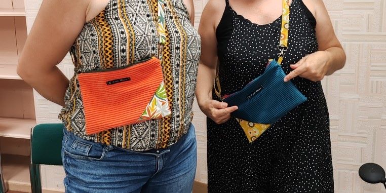 Réalisation de la pochette zip résultat