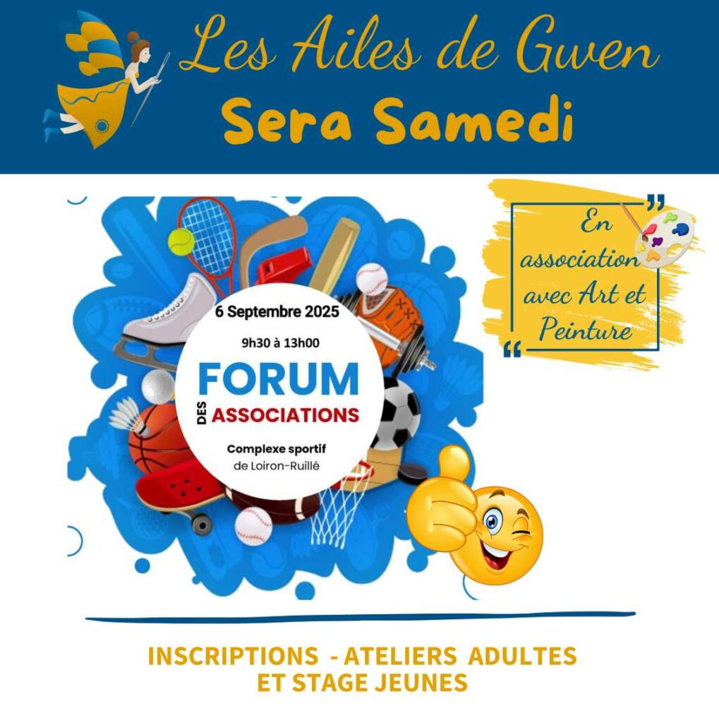 Affiche du forum des associations 2025 de loiron